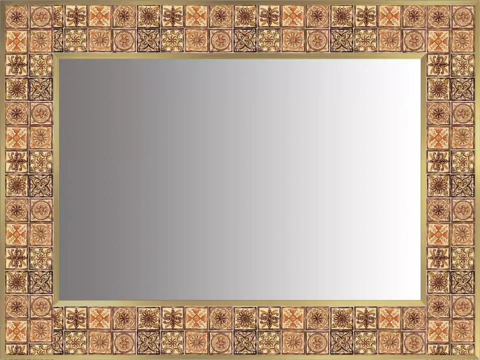 Corinth Mediterranean mirror frame.