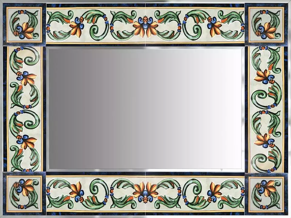 Tarifa Mediterranean mirror frame.