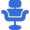 Gold salon seat icon in MirrorVue UAE.
